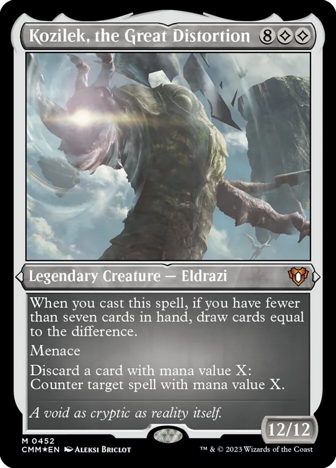 2023 Commander Masters Kozilek, the Great Distortion #452 mythic card image