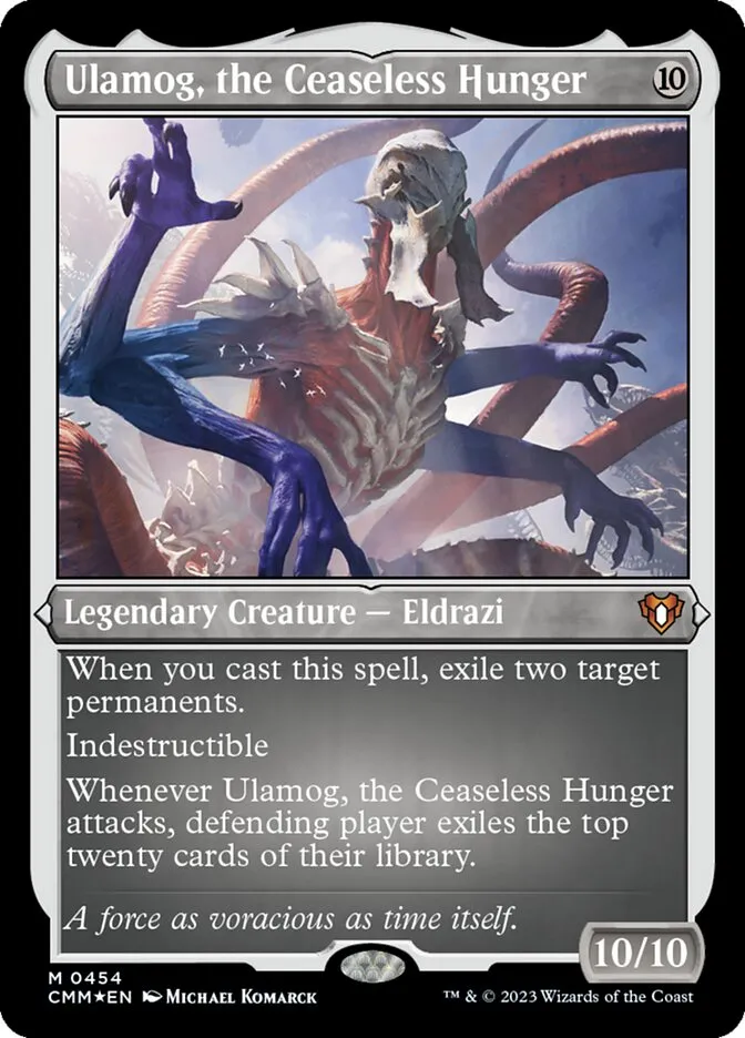 2023 Commander Masters Ulamog, the Ceaseless Hunger #454 mythic card image