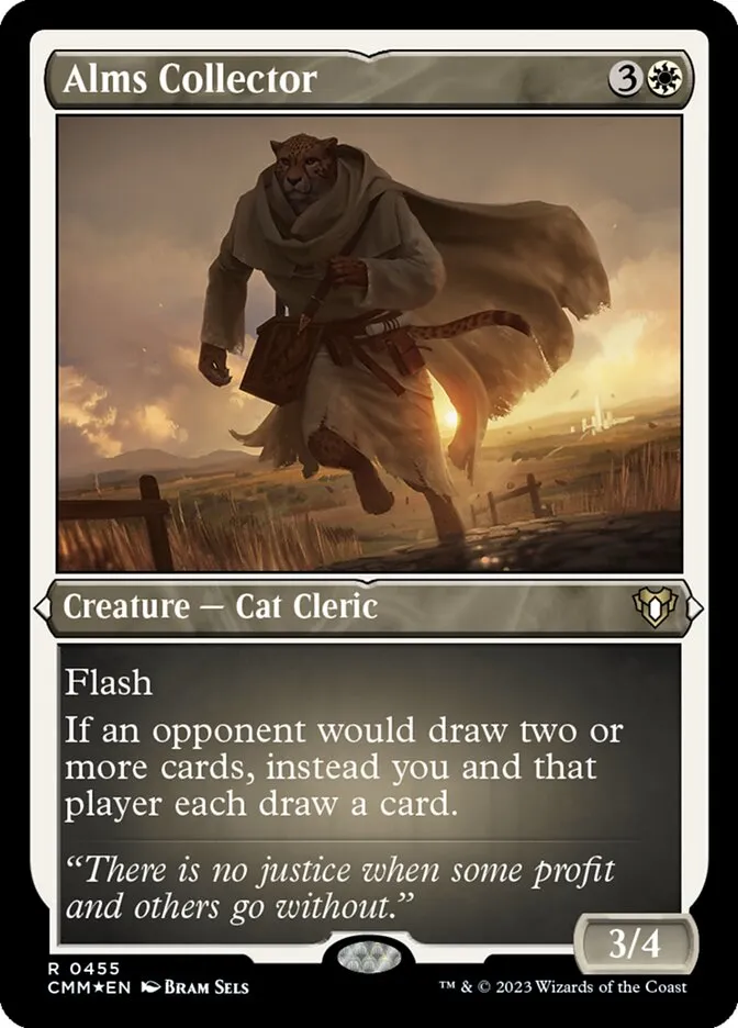 2023 Commander Masters Alms Collector #455 rare card image