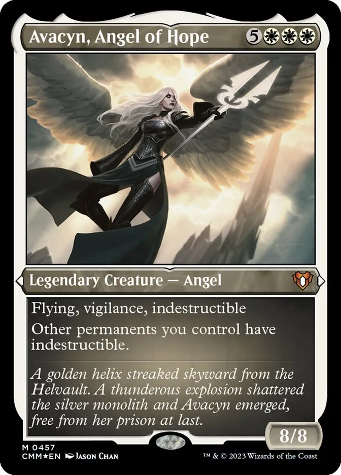 2023 Commander Masters Avacyn, Angel of Hope #457 mythic card image