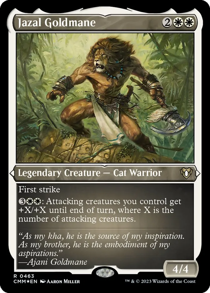2023 Commander Masters Jazal Goldmane #463 rare card image