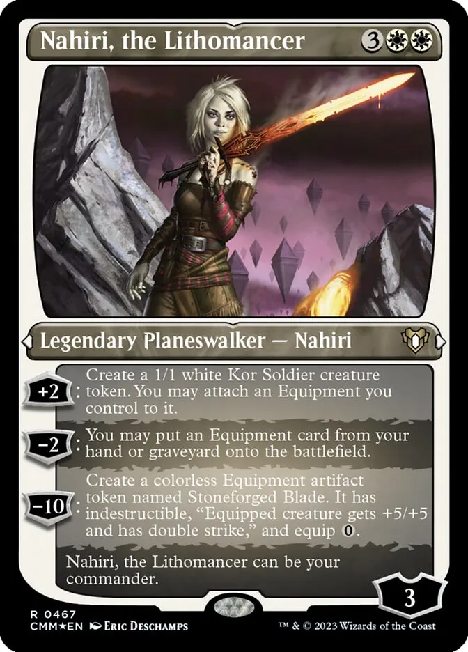 2023 Commander Masters Nahiri, the Lithomancer #467 rare card image