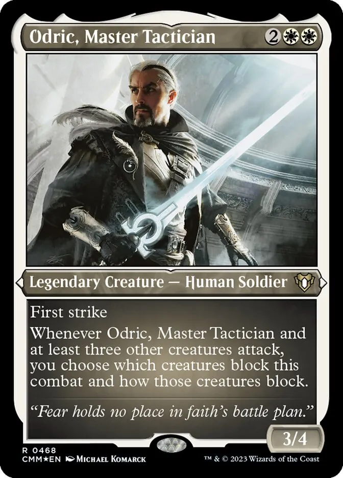 2023 Commander Masters Odric, Master Tactician #468 rare card image