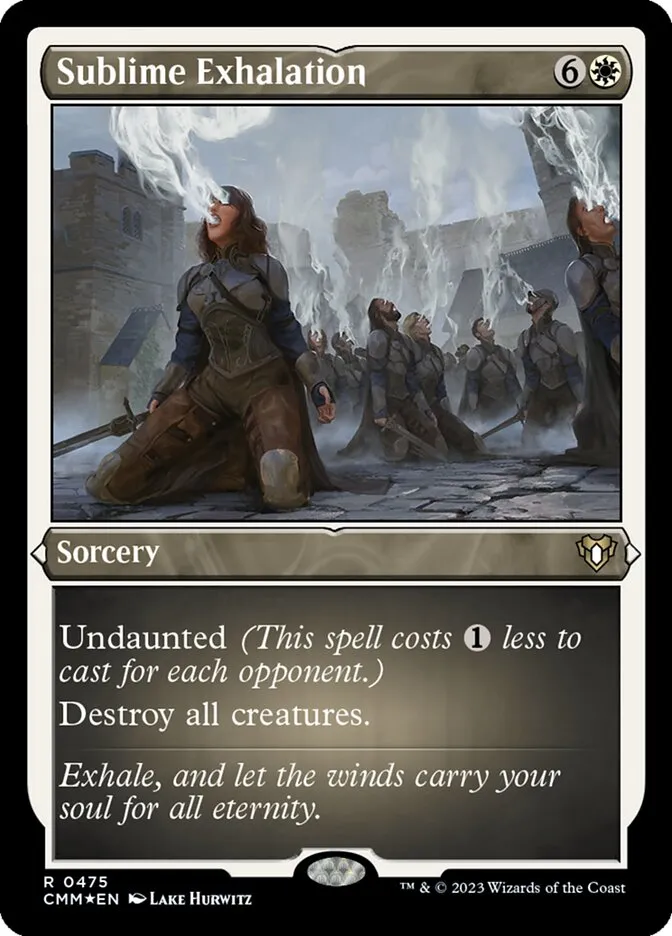 2023 Commander Masters Sublime Exhalation rare #475 rare card image