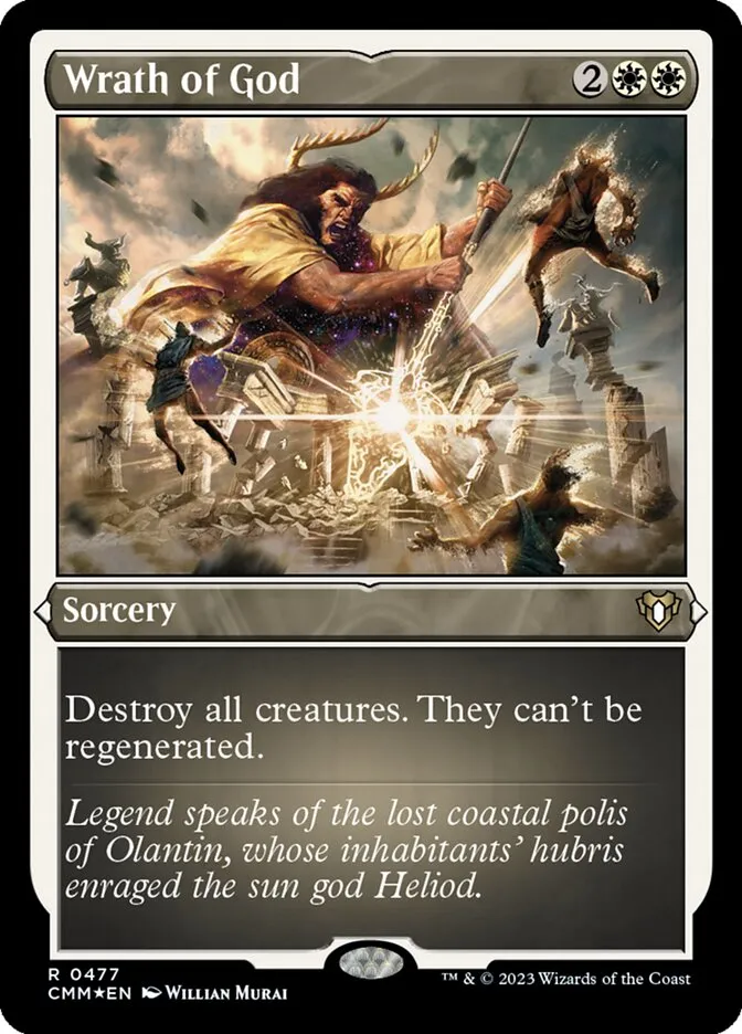 2023 Commander Masters Wrath of God #477 rare card image