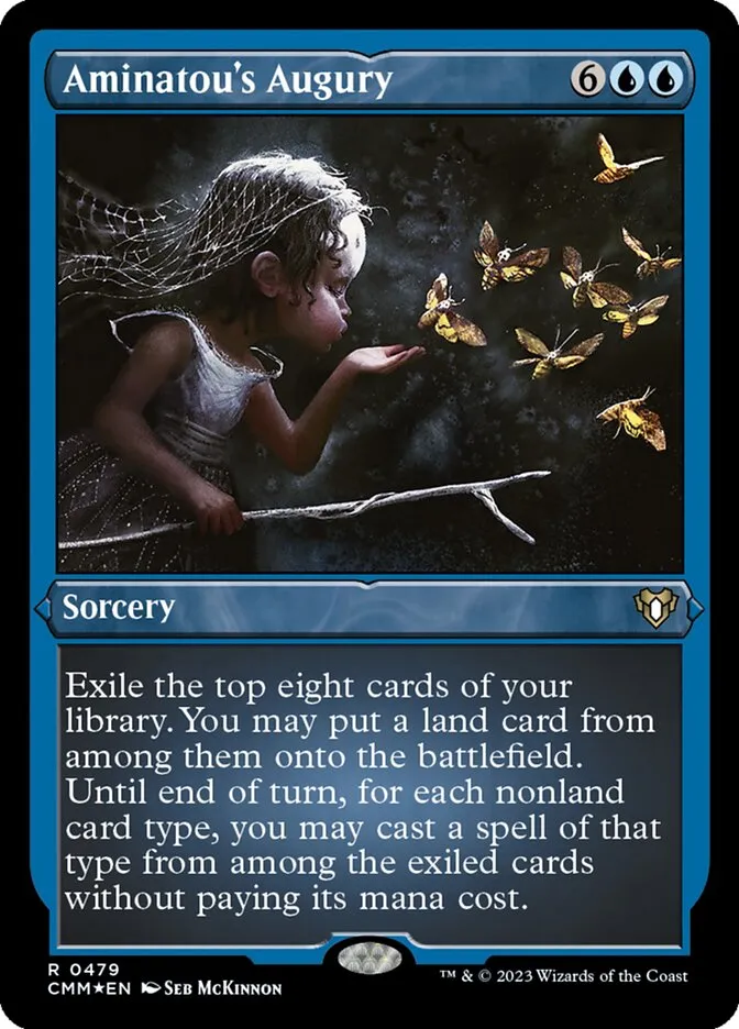 2023 Commander Masters Aminatou's Augury #479 rare card image