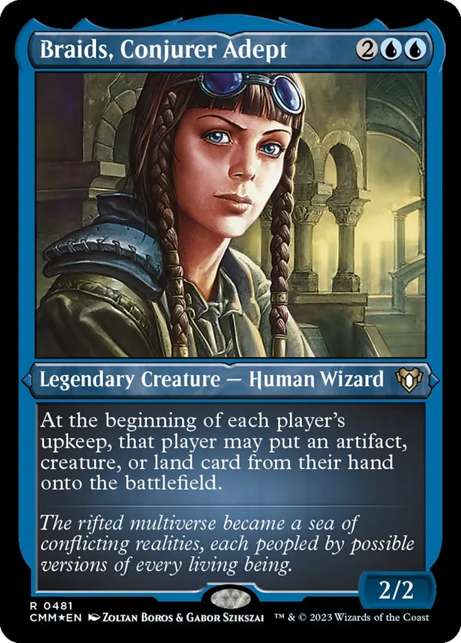 2023 Commander Masters Braids, Conjurer Adept #481 rare card image