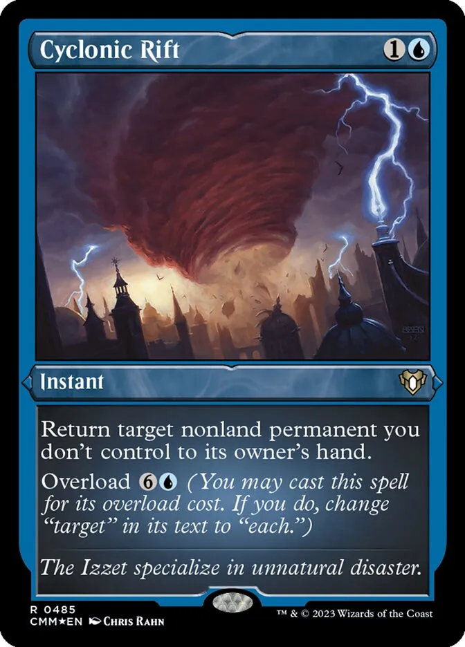 2023 Commander Masters Cyclonic Rift #485 rare card image
