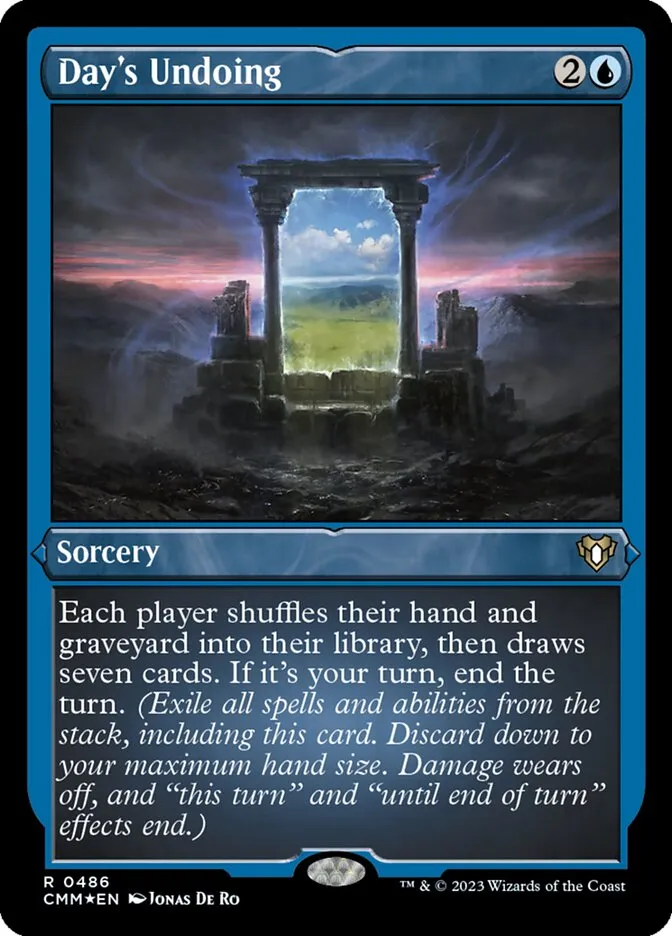 2023 Commander Masters Day's Undoing rare #486 rare card image
