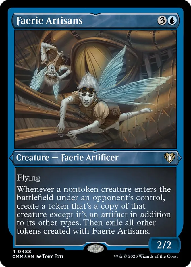 2023 Commander Masters Faerie Artisans #488 rare card image