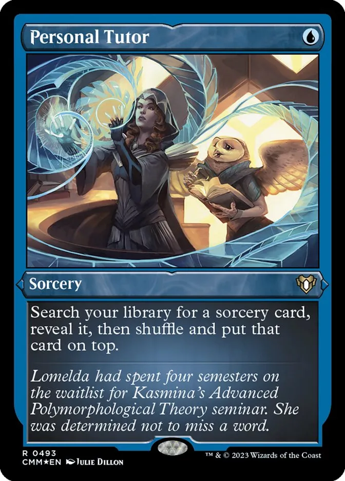 2023 Commander Masters Personal Tutor #493 rare card image