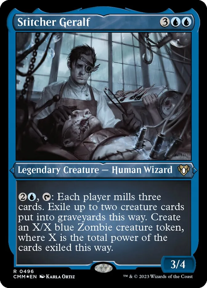 2023 Commander Masters Stitcher Geralf rare #496 rare card image
