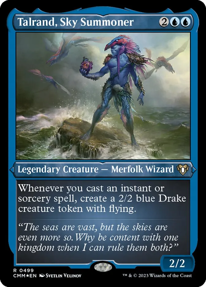 2023 Commander Masters Talrand, Sky Summoner #499 rare card image