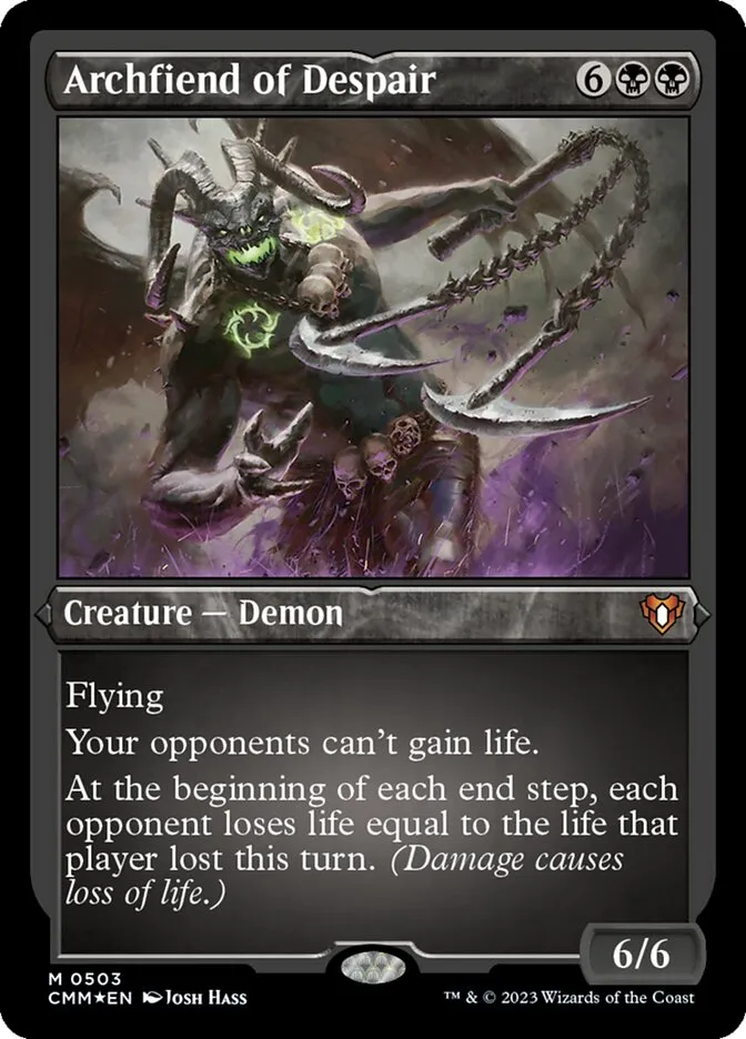 2023 Commander Masters Archfiend of Despair #503 mythic card image