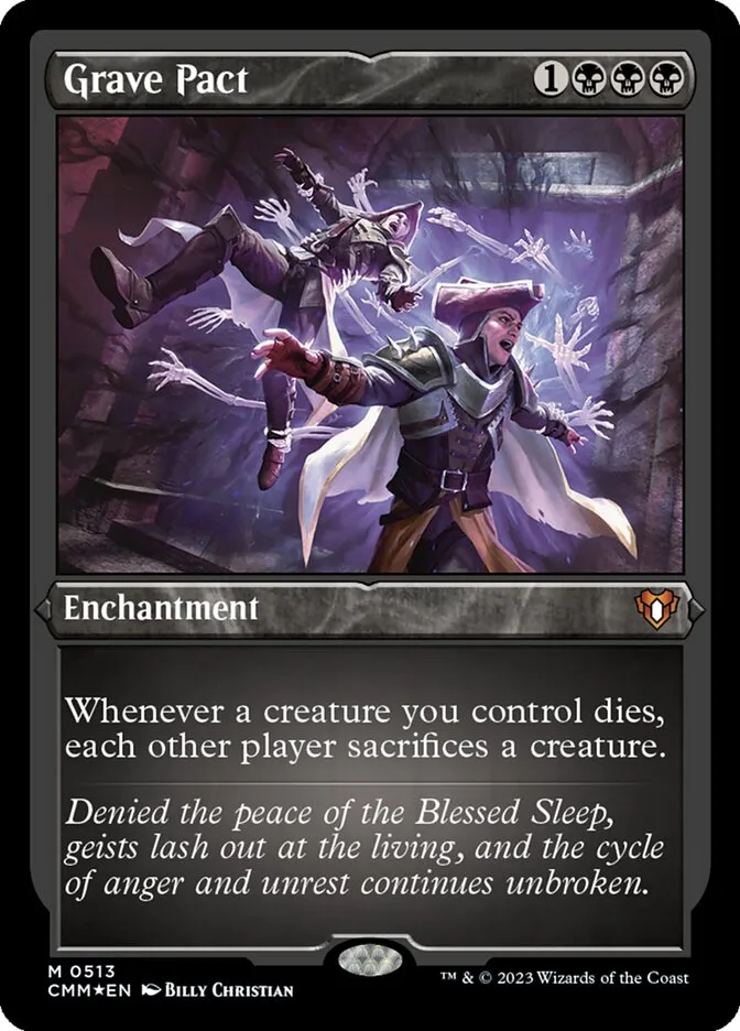 2023 Commander Masters Grave Pact mythic #513 mythic card image