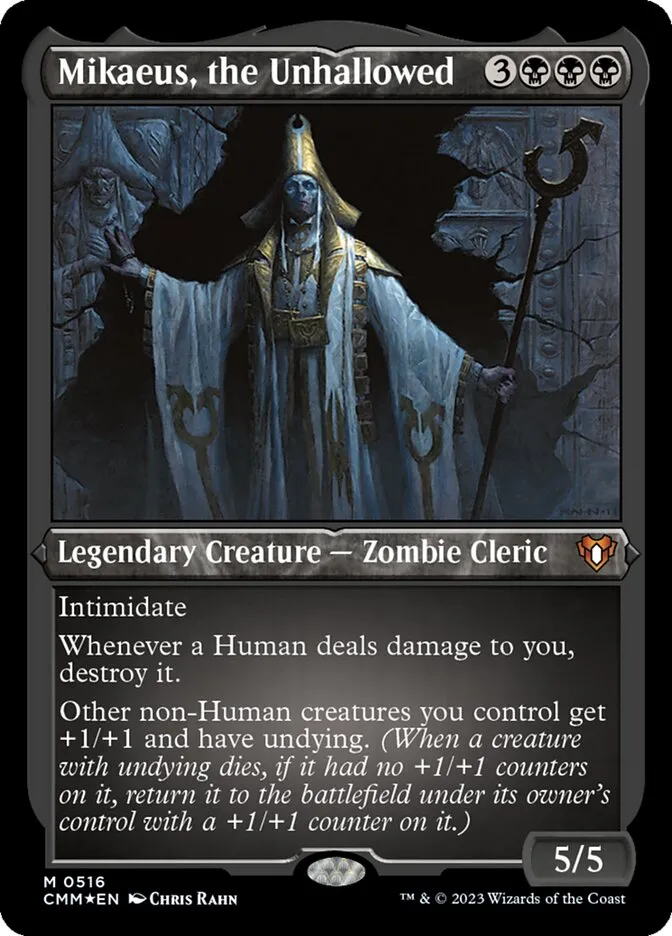 2023 Commander Masters Mikaeus, the Unhallowed #516 mythic card image