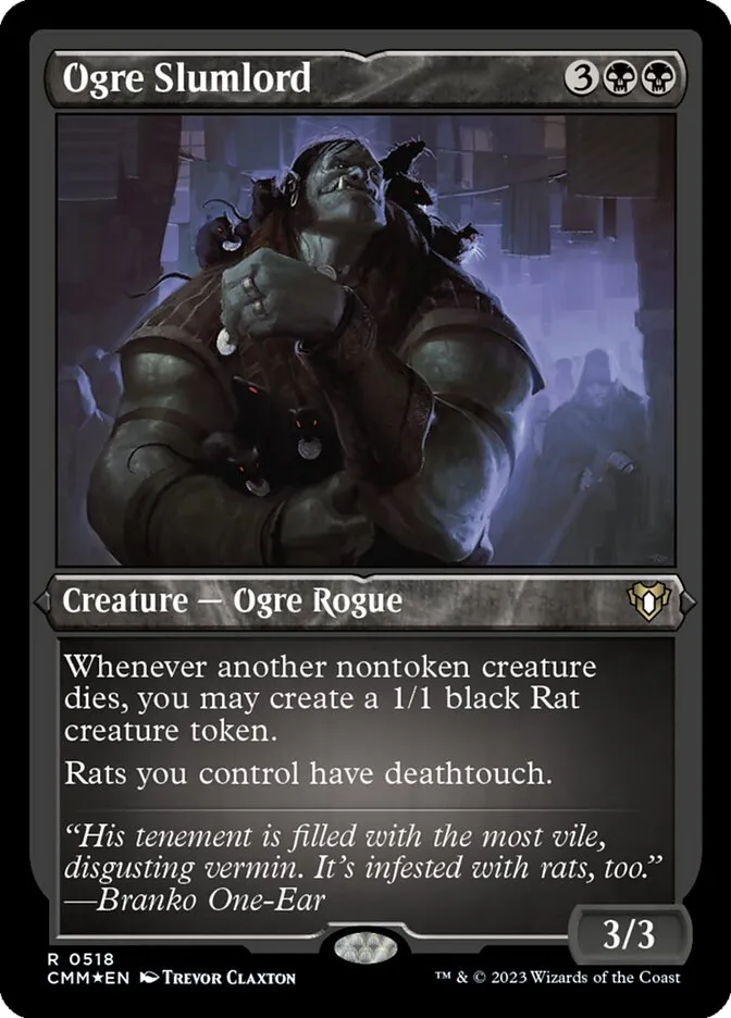 2023 Commander Masters Ogre Slumlord #518 rare card image
