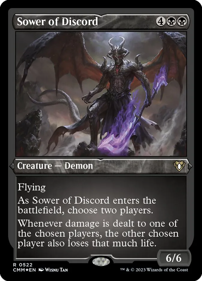 2023 Commander Masters Sower of Discord #522 rare card image