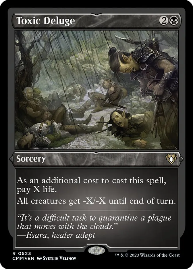 2023 Commander Masters Toxic Deluge #523 rare card image