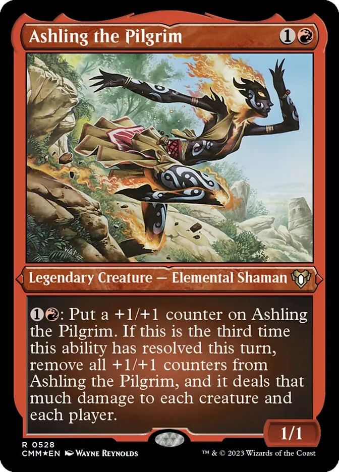 2023 Commander Masters Ashling the Pilgrim #528 rare card image