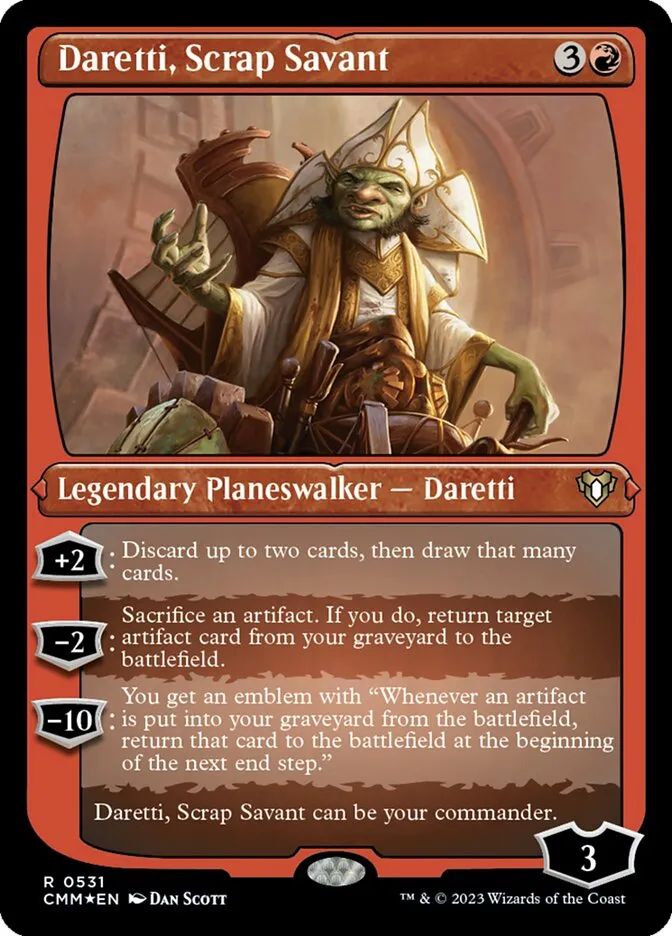 2023 Commander Masters Daretti, Scrap Savant #531 rare card image