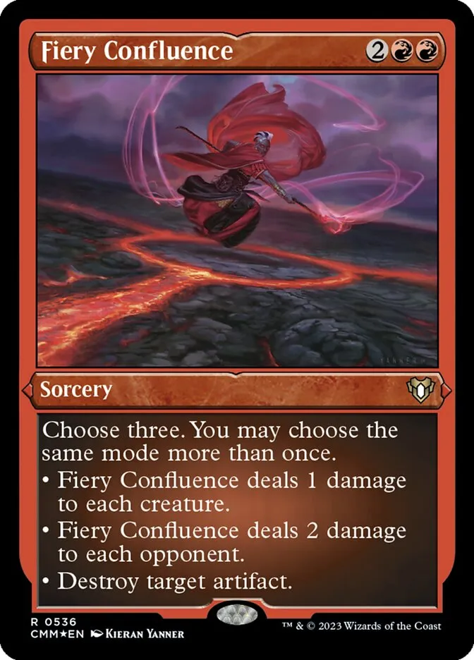 2023 Commander Masters Fiery Confluence rare #536 rare card image