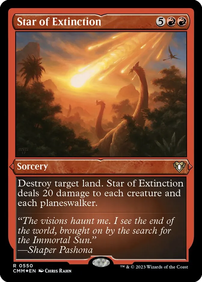 2023 Commander Masters Star of Extinction #550 rare card image