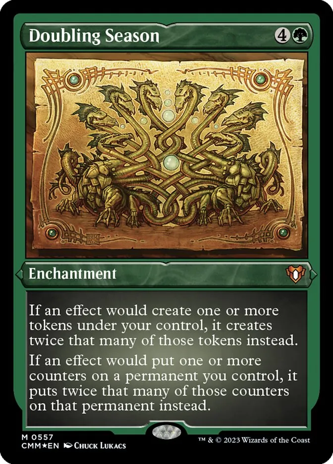 2023 Commander Masters Doubling Season #557 mythic card image