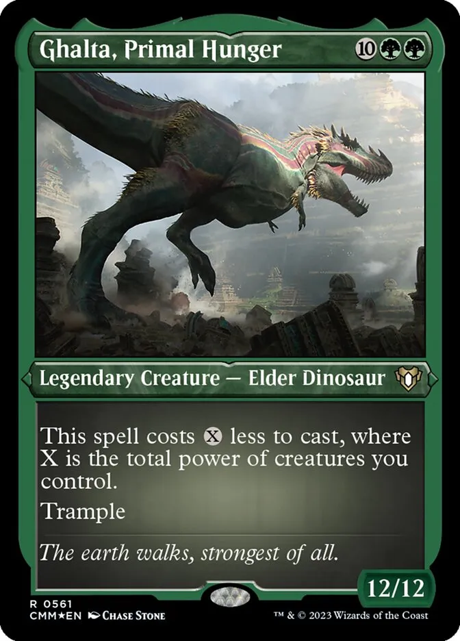 2023 Commander Masters Ghalta, Primal Hunger #561 rare card image