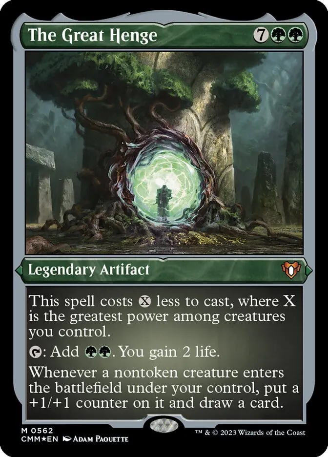 2023 Commander Masters The Great Henge #562 mythic card image