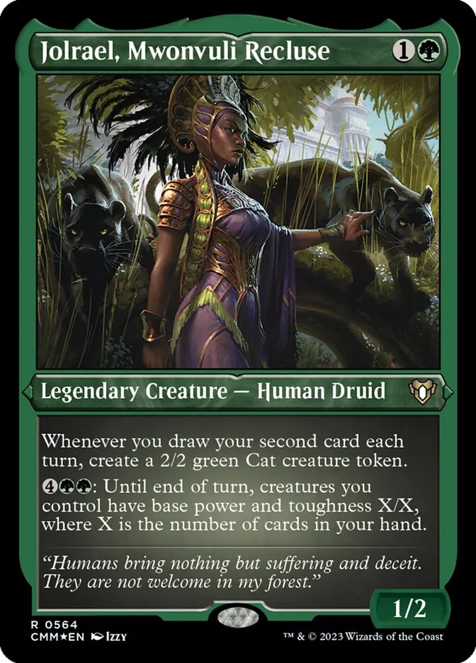 2023 Commander Masters Jolrael, Mwonvuli Recluse #564 rare card image