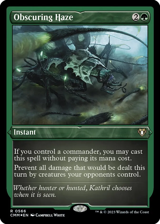 2023 Commander Masters Obscuring Haze #566 rare card image