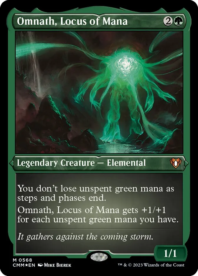 2023 Commander Masters Omnath, Locus of Mana #568 mythic card image