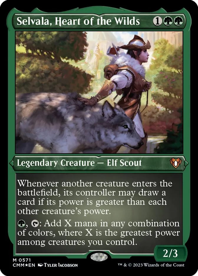 2023 Commander Masters Selvala, Heart of the Wilds #571 mythic card image
