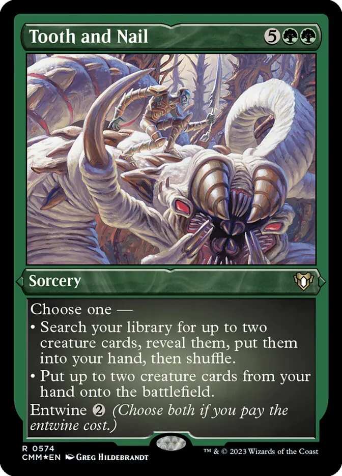 2023 Commander Masters Tooth and Nail #574 rare card image
