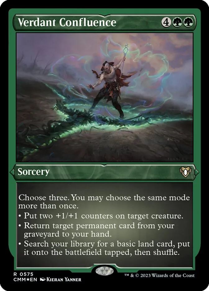 2023 Commander Masters Verdant Confluence rare #575 rare card image