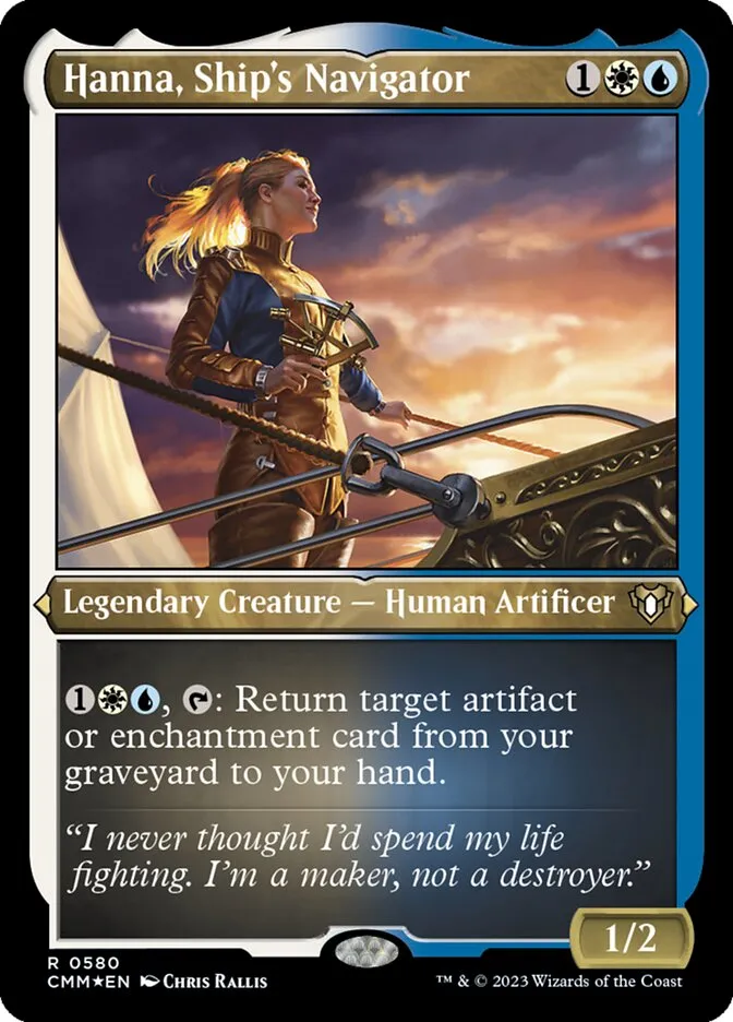 2023 Commander Masters Hanna, Ship's Navigator #580 rare card image