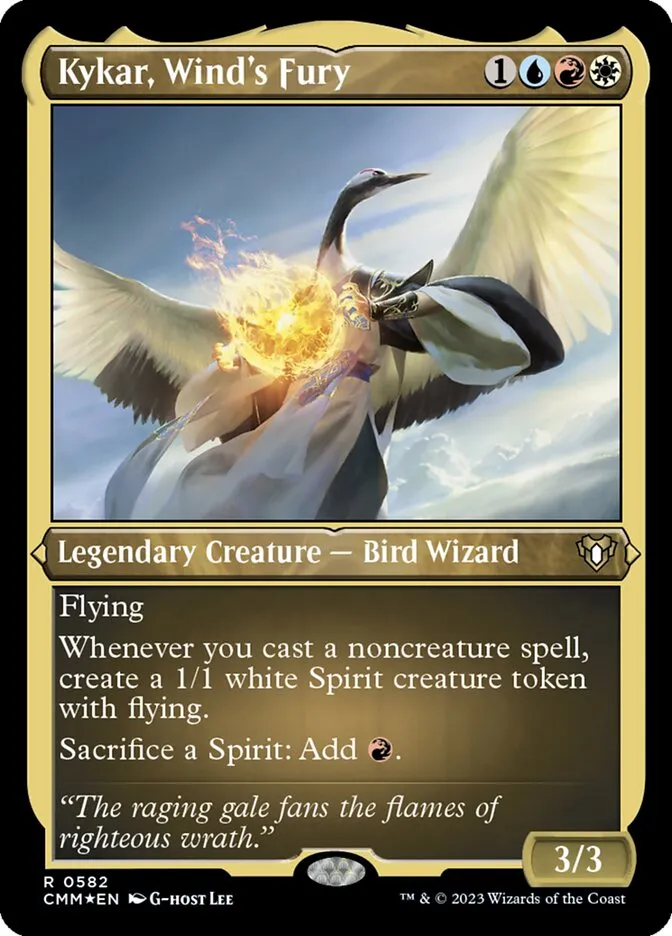 2023 Commander Masters Kykar, Wind's Fury #582 rare card image