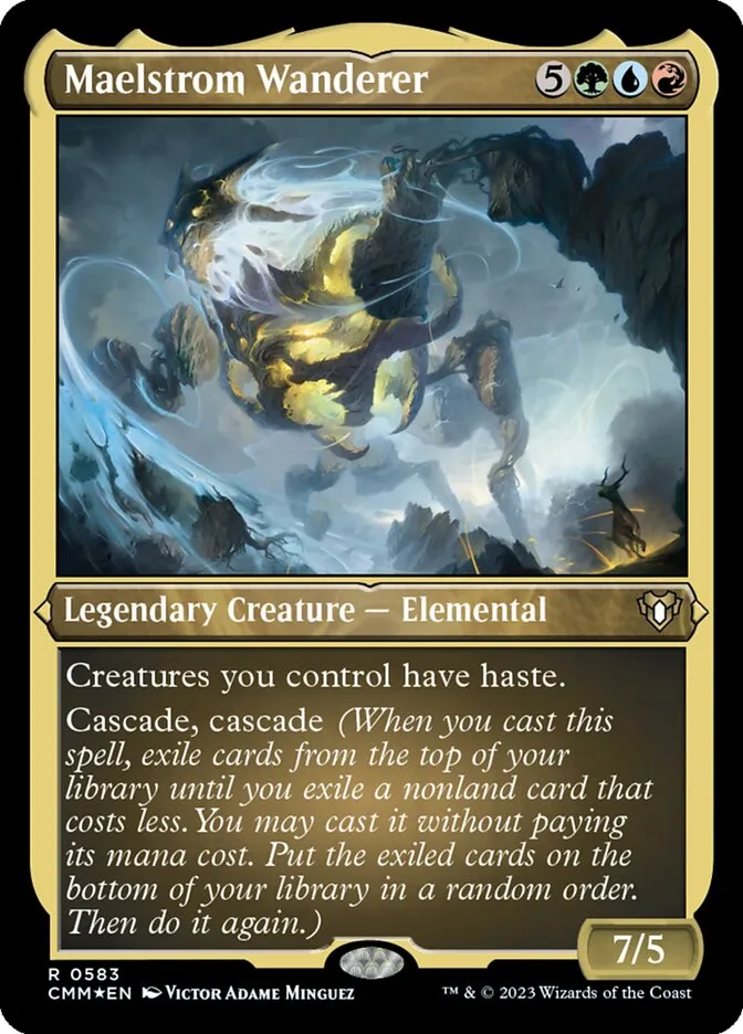 2023 Commander Masters Maelstrom Wanderer rare #583 rare card image