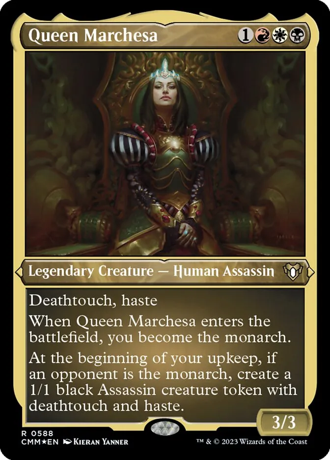 2023 Commander Masters Queen Marchesa rare #588 rare card image