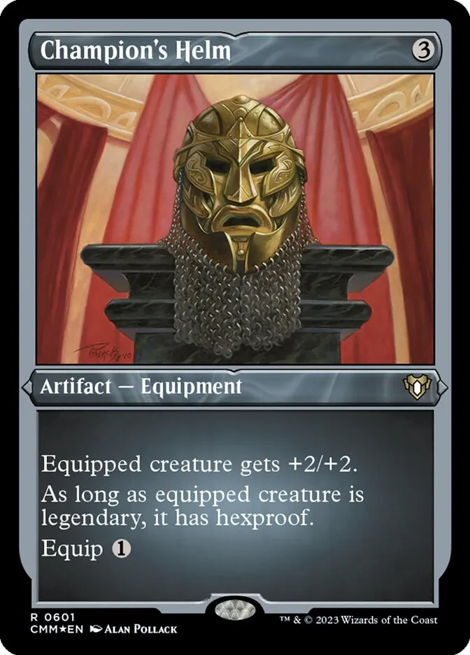 2023 Commander Masters Champion's Helm #601 rare card image