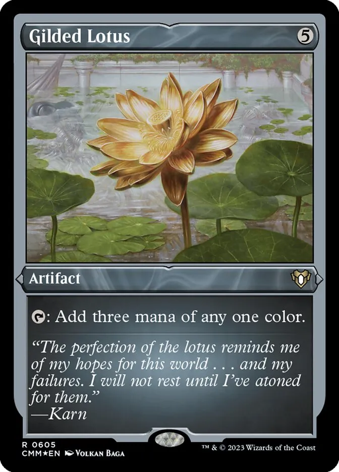 2023 Commander Masters Gilded Lotus #605 rare card image