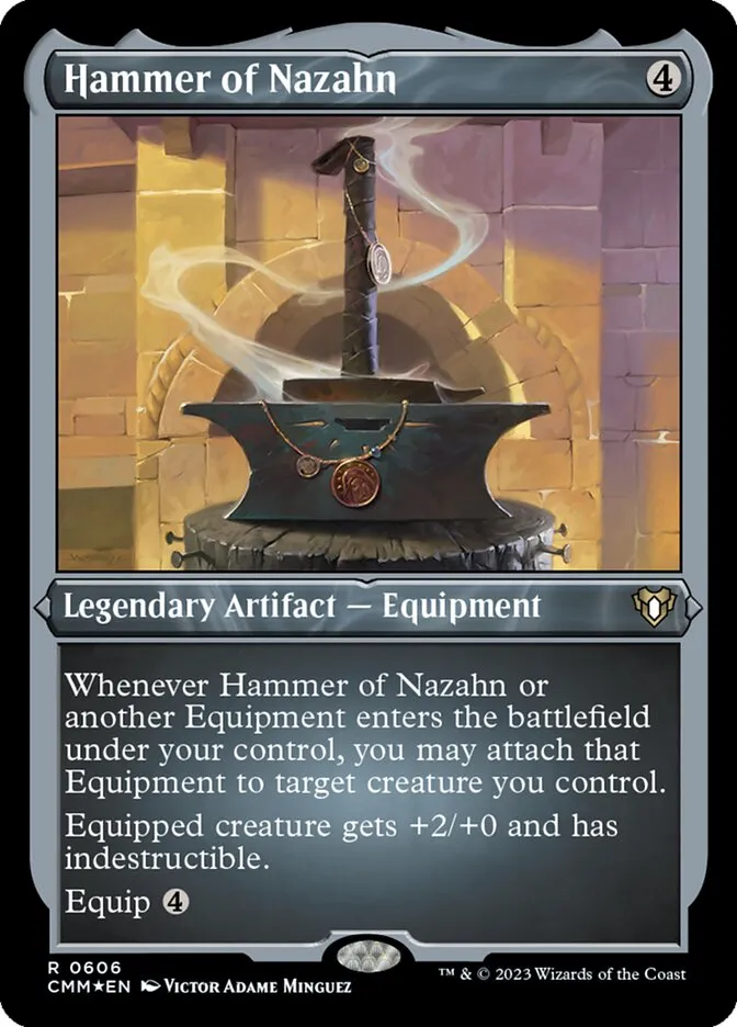 2023 Commander Masters Hammer of Nazahn #606 rare card image