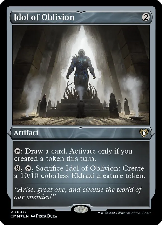 2023 Commander Masters Idol of Oblivion #607 rare card image