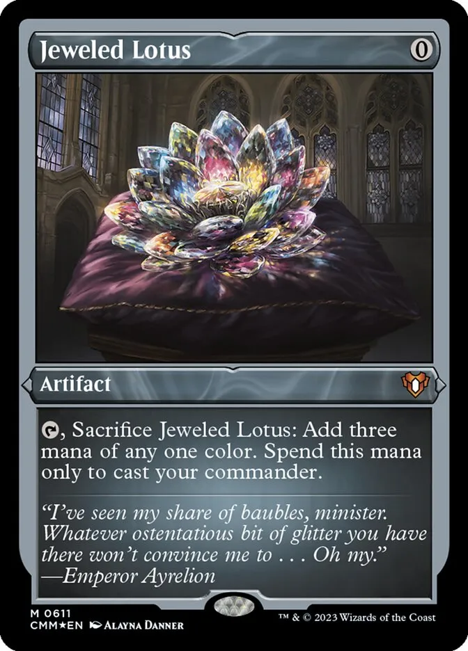 2023 Commander Masters Jeweled Lotus #611 mythic card image