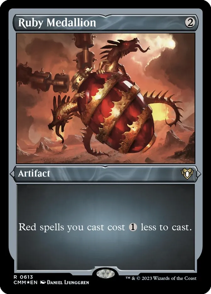 2023 Commander Masters Ruby Medallion rare #613 rare card image