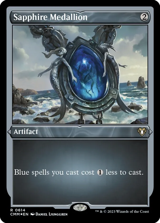2023 Commander Masters Sapphire Medallion #614 rare card image