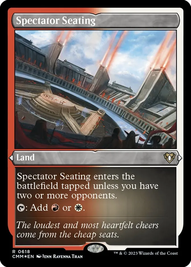 2023 Commander Masters Spectator Seating rare #618 rare card image