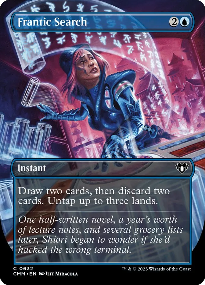 2023 Commander Masters Frantic Search common #632 common card image