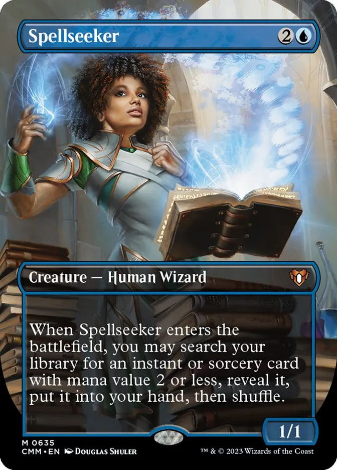 2023 Commander Masters Spellseeker #635 mythic card image
